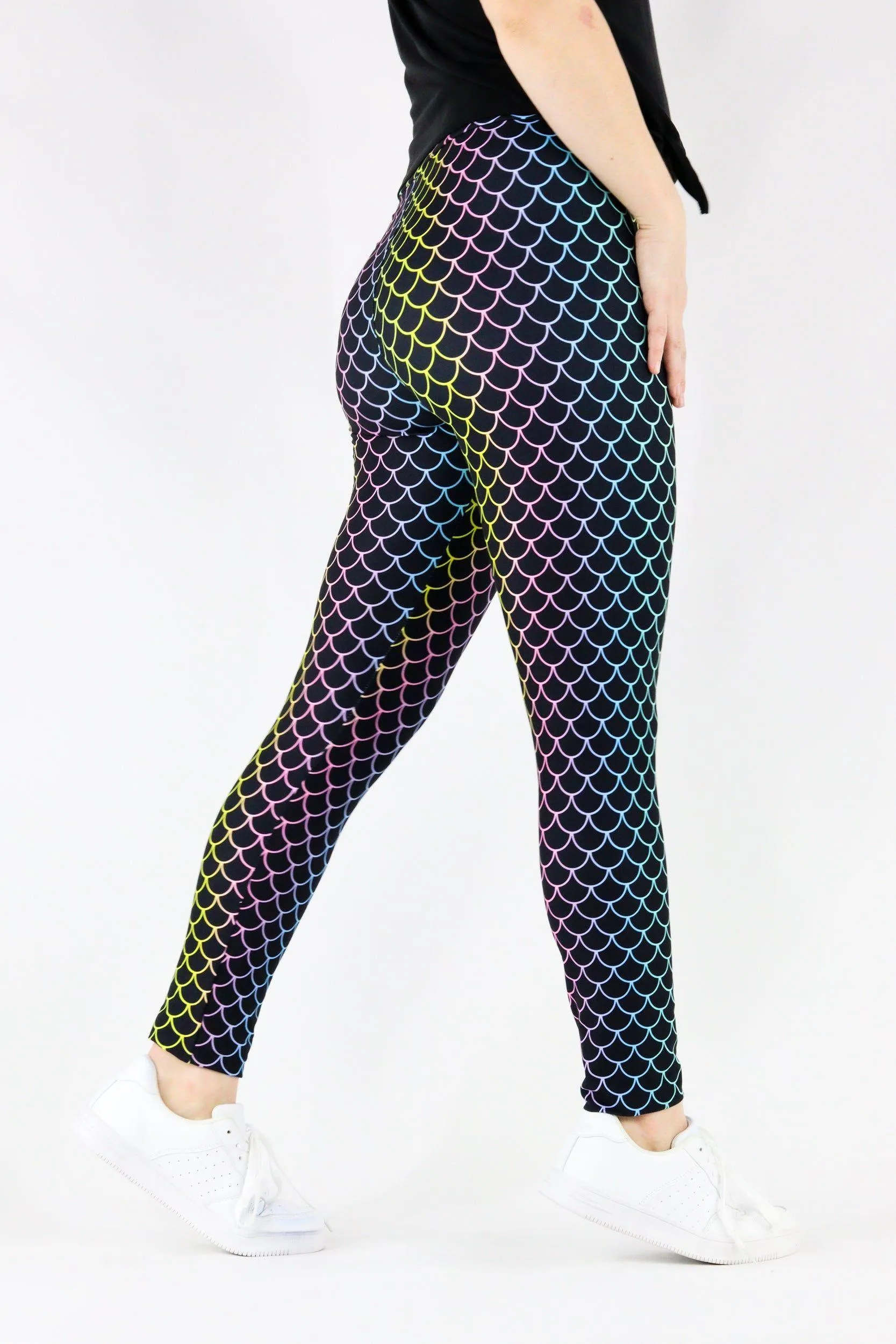 Rainbow Mermaid - Casual Full Leggings