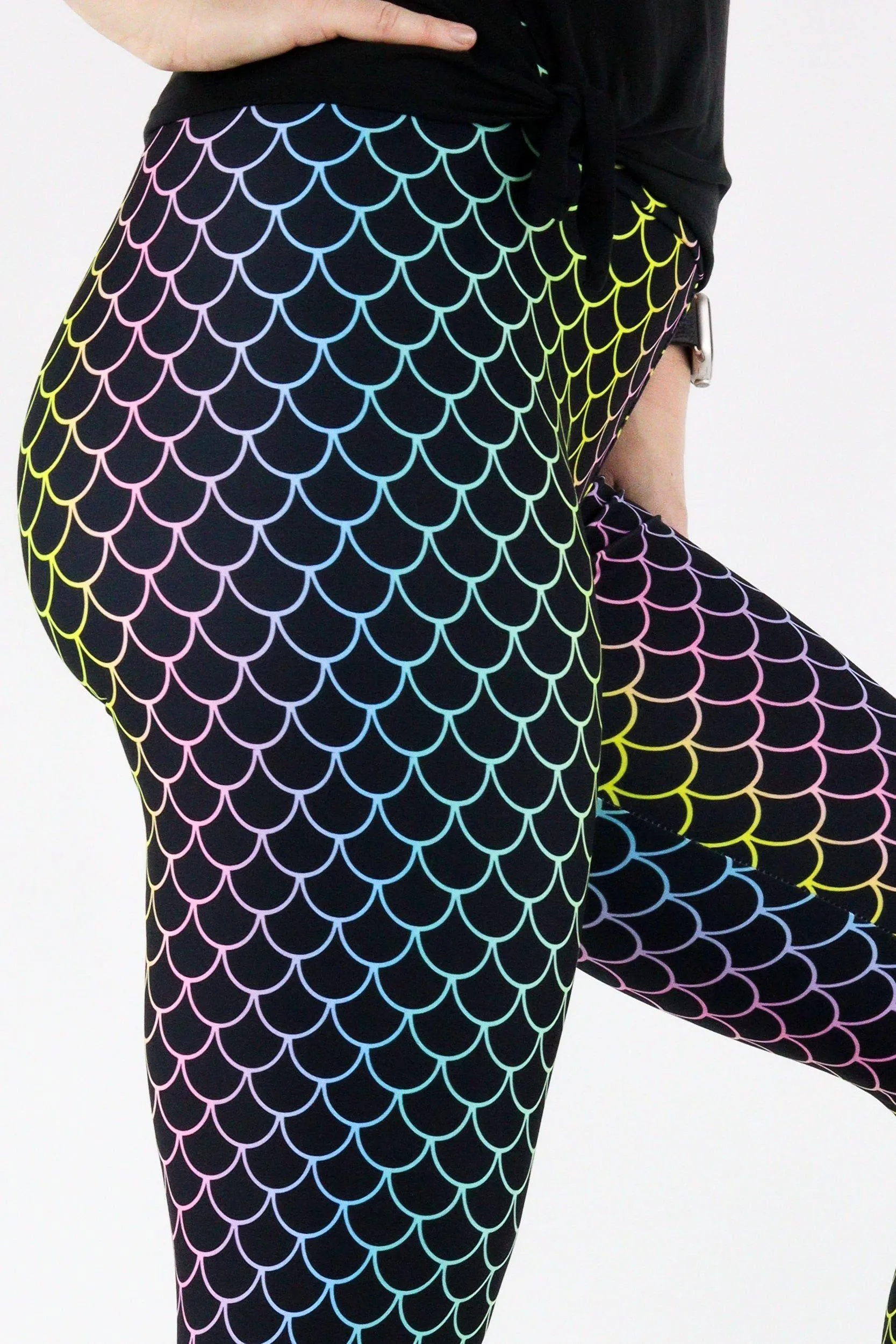 Rainbow Mermaid - Casual Full Leggings