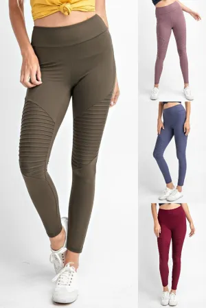 Rapun Moto Leggings-Charcoal