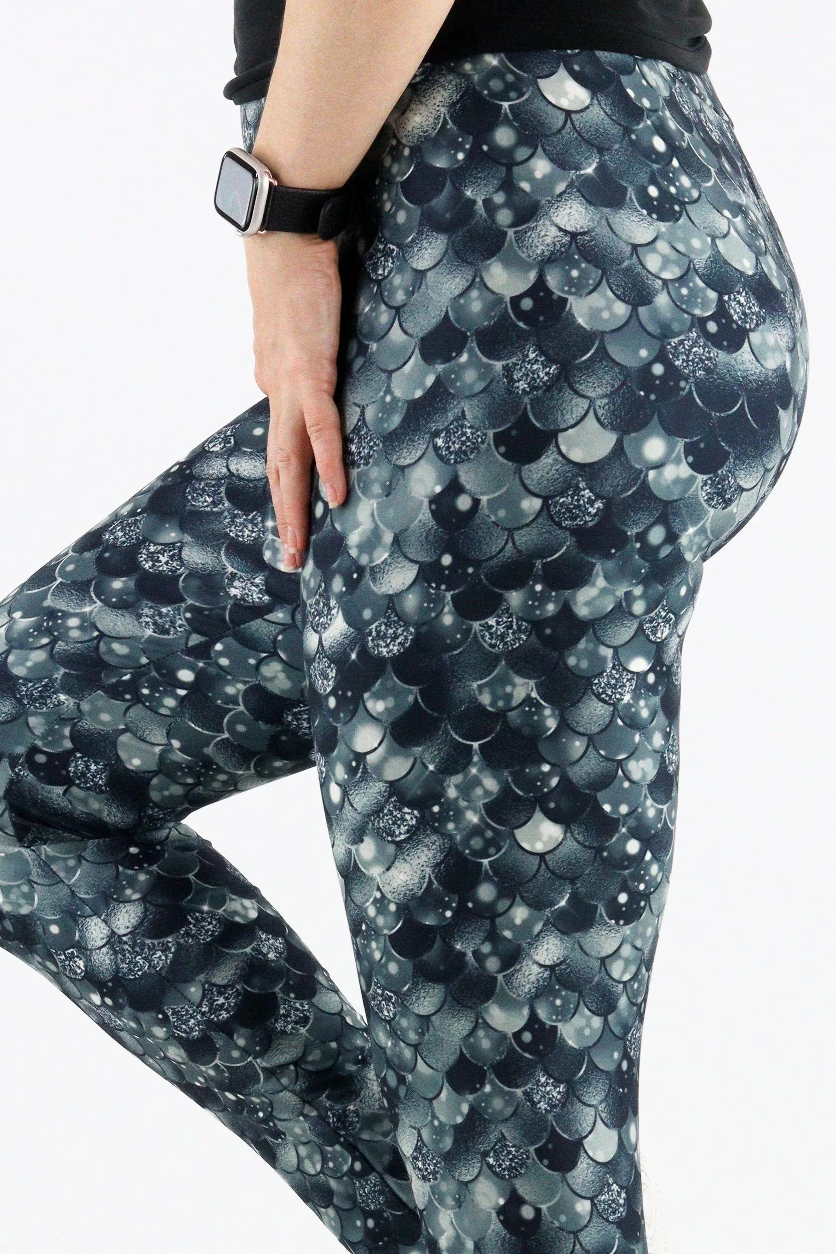 Raven Mermaid - Casual Full Leggings