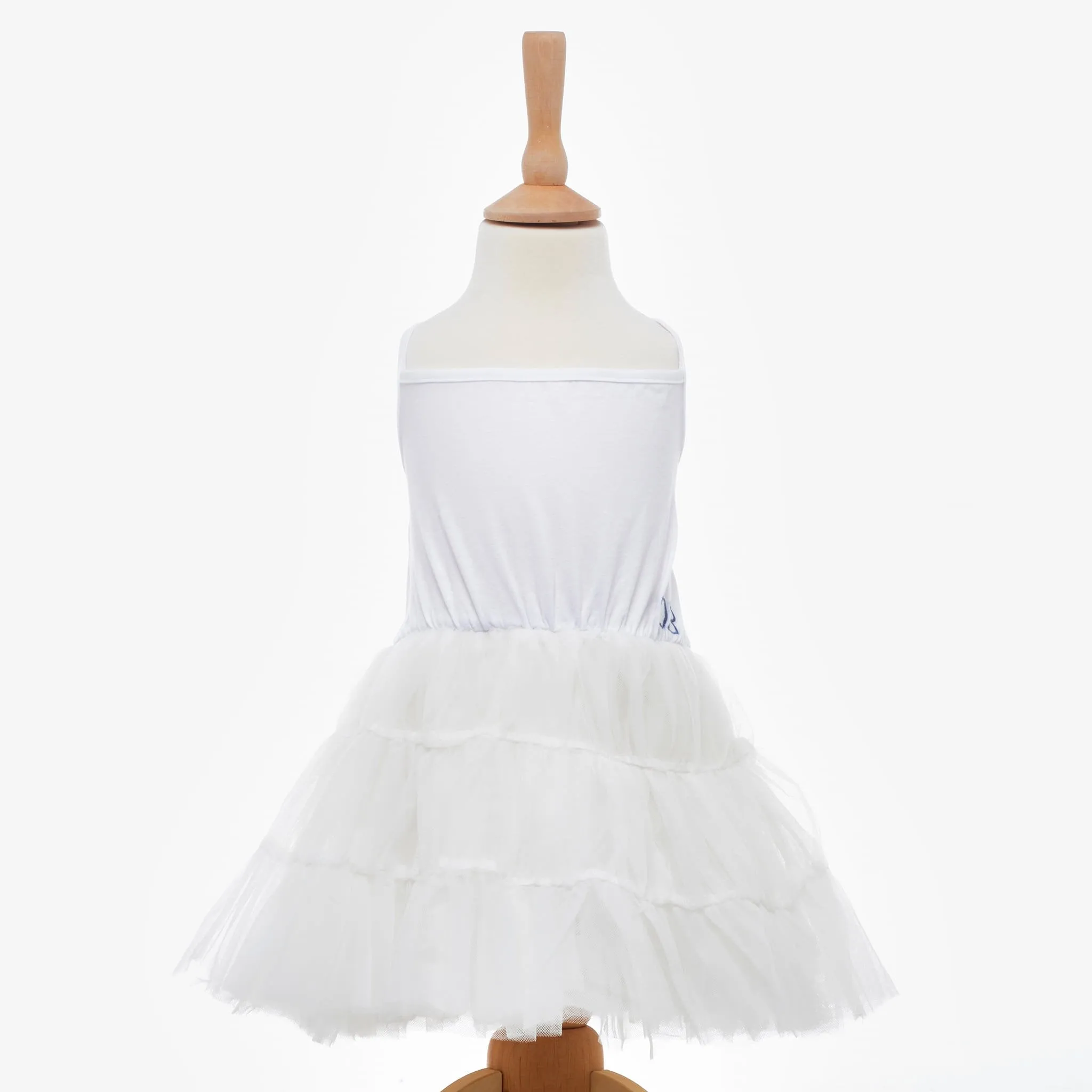 Restocked New Design* Ocean Baby White Vest Dress Petticoat (3M-8Yrs)