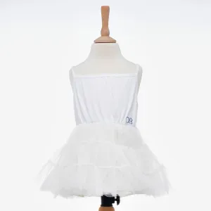 Restocked New Design* Ocean Baby White Vest Dress Petticoat (3M-8Yrs)