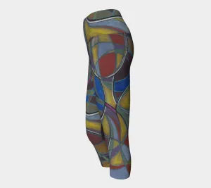 Ribbon in the Sky Yoga Capris