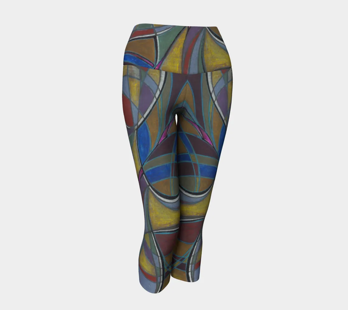 Ribbon in the Sky Yoga Capris
