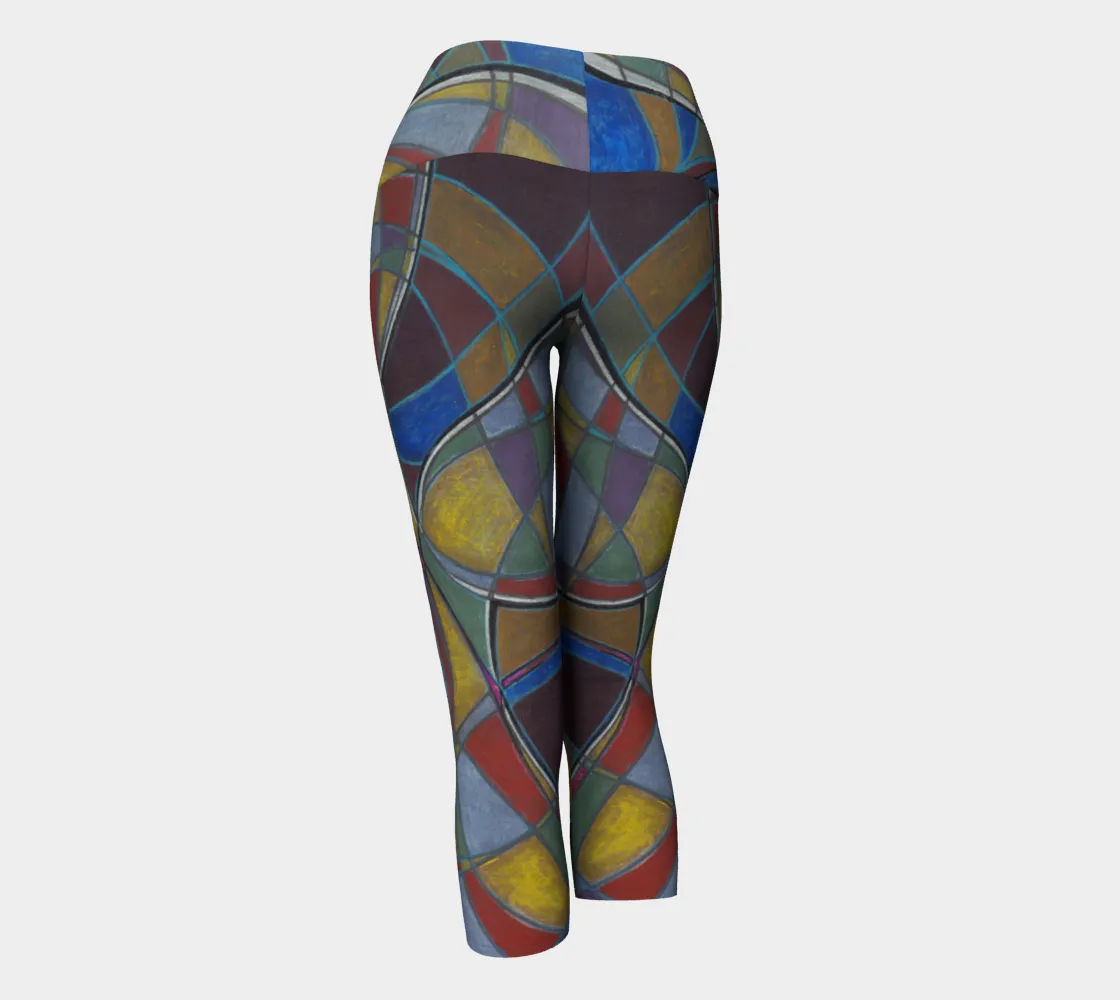 Ribbon in the Sky Yoga Capris