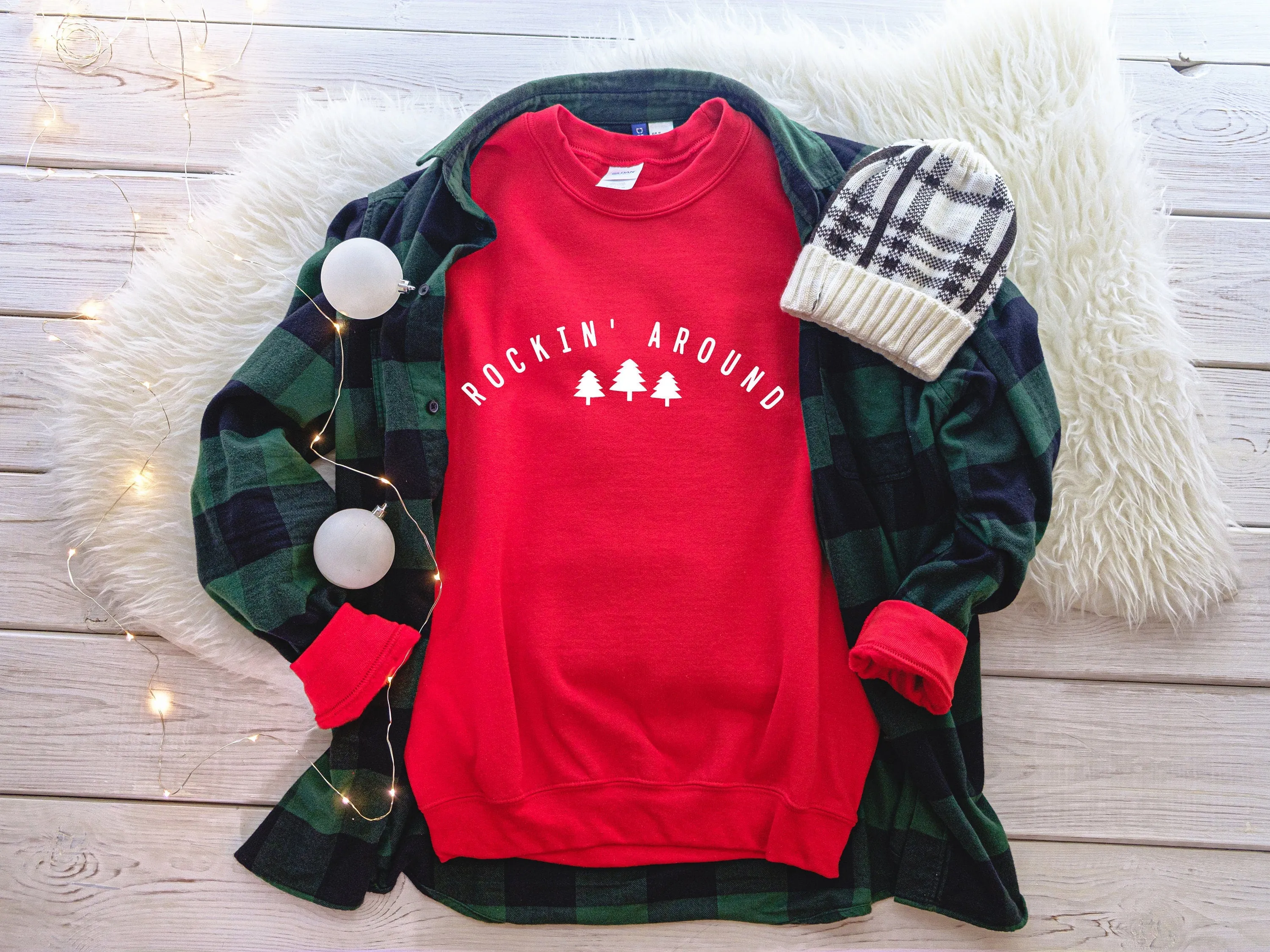 Rockin' Around The Christmas Tree Womens Sweater