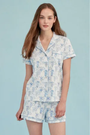 Roller Rabbit x LoveShackFancy Pastiche De Monkey Women's Polo Pajama