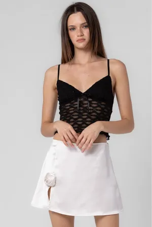 Rosalie Satin Mini Skirt