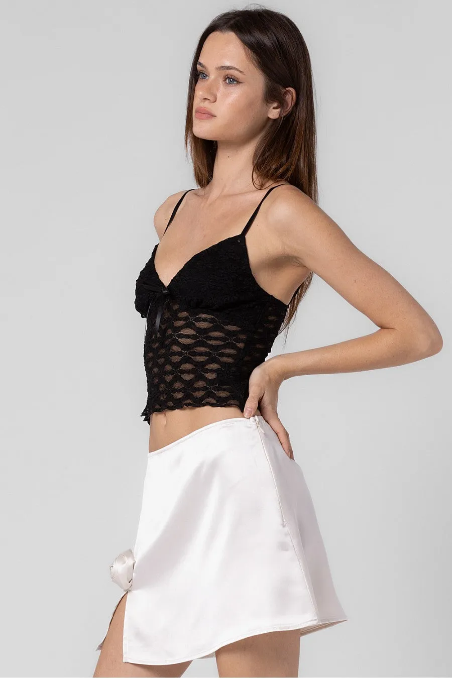 Rosalie Satin Mini Skirt
