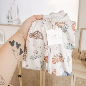 Route 66 Bamboo PJ Romper/ Two Piece Sleeve Set*READY TO SHIP