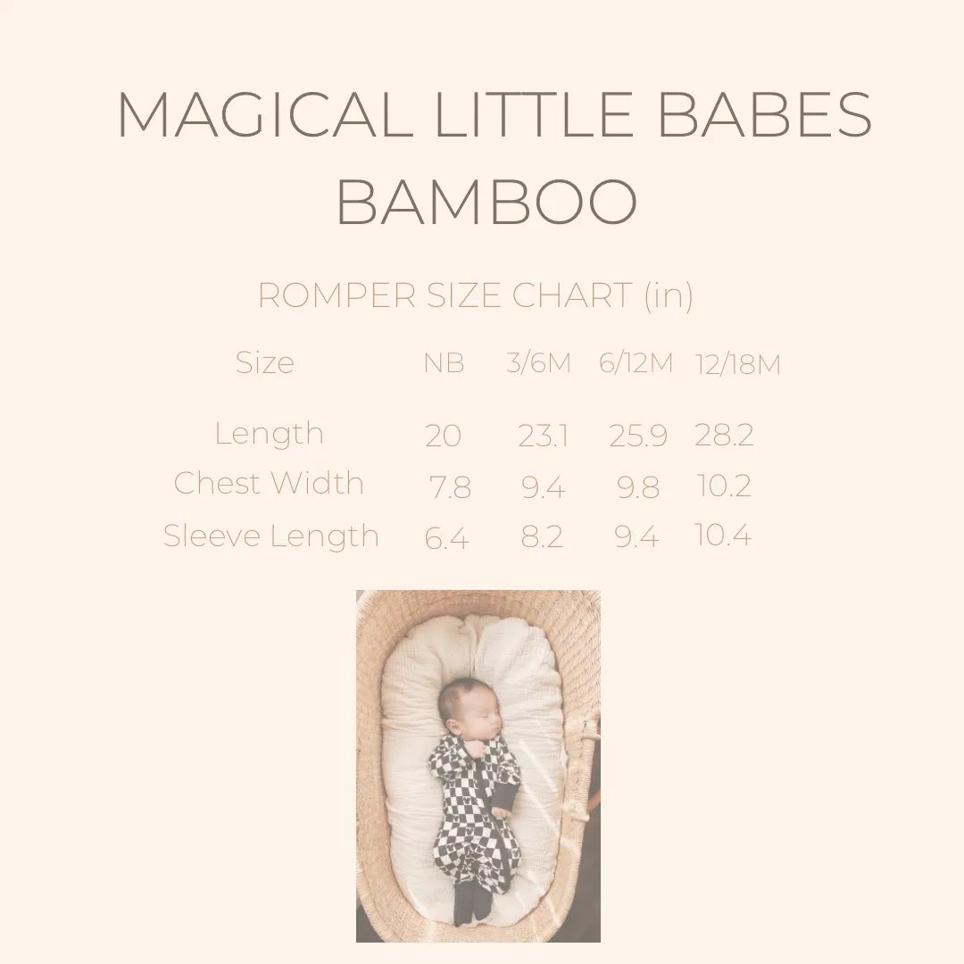 Route 66 Bamboo PJ Romper/ Two Piece Sleeve Set*READY TO SHIP