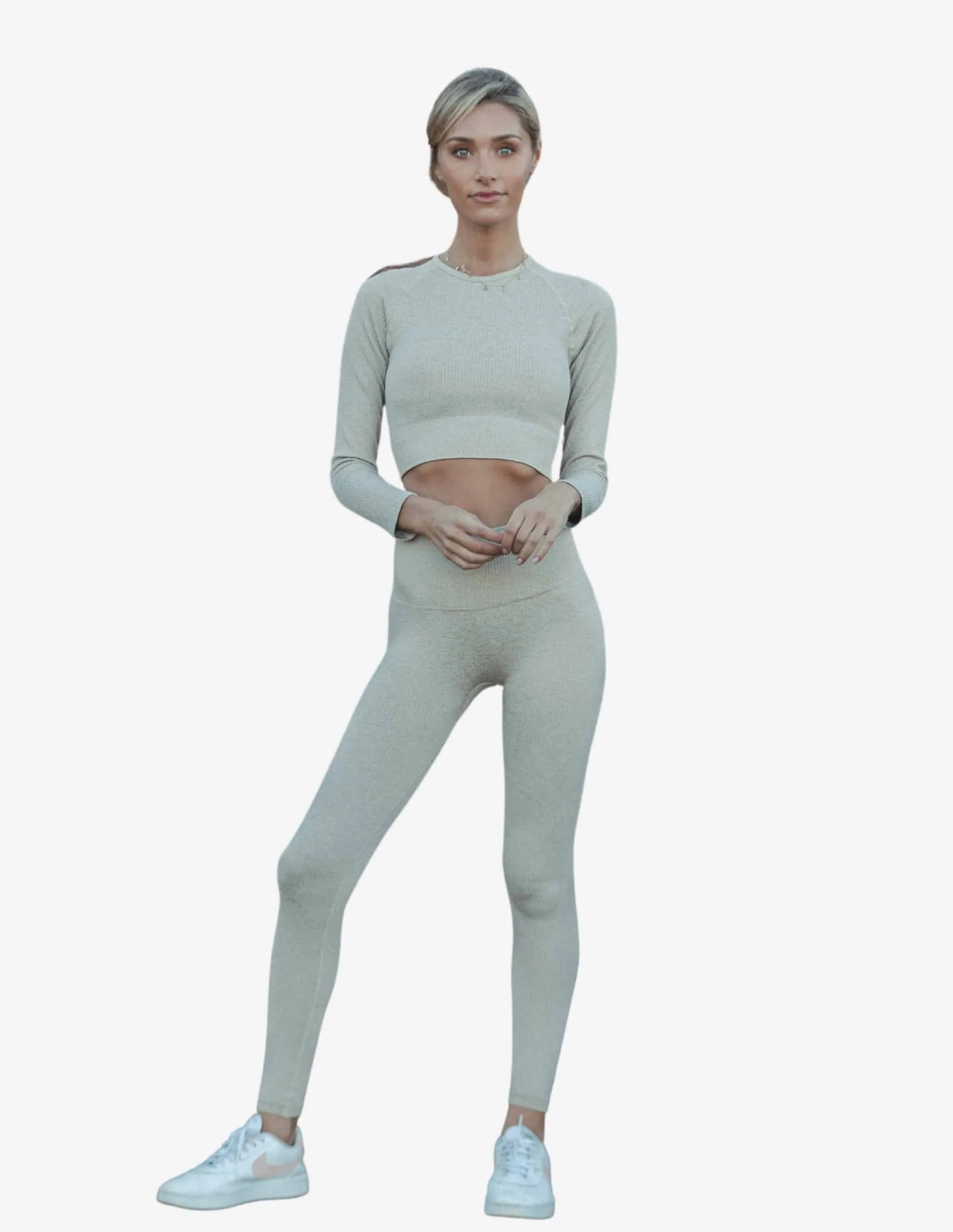 Sand Seamless Leggings Grey