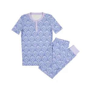 Sara Jane's Short Sleeve Set - Beale Street Bows with Lauderdale Lavender