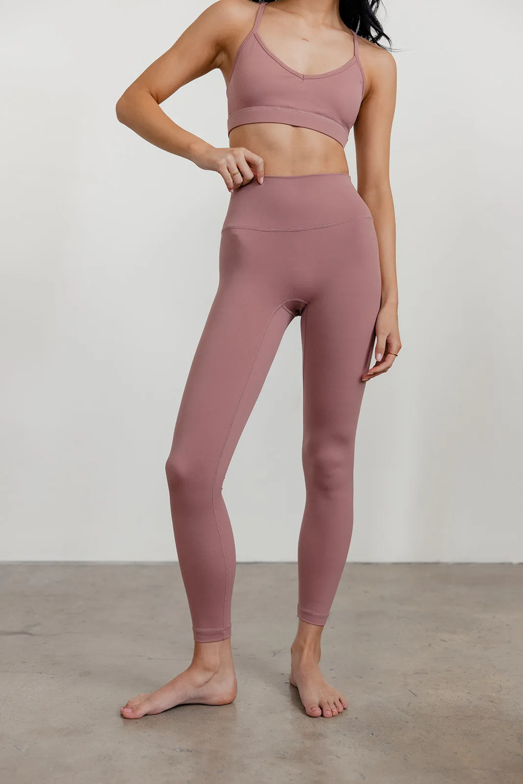 SECOND SKIN LEGGING - ROSE MAUVE