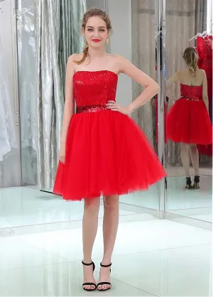 Sequin Red Cocktail Dresses