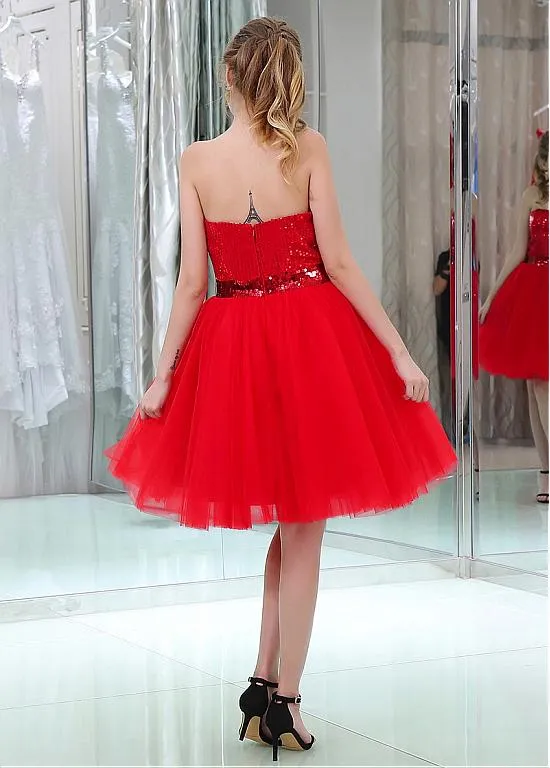 Sequin Red Cocktail Dresses