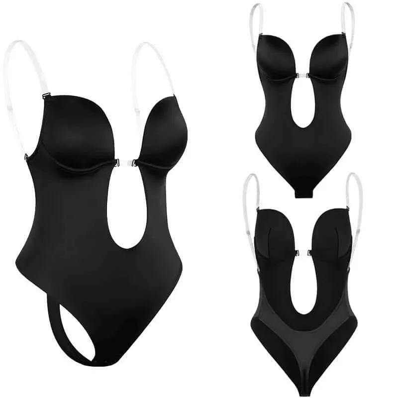 Shaped Low Cut Backless Shapewear