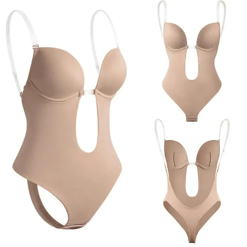 Shaped Low Cut Backless Shapewear