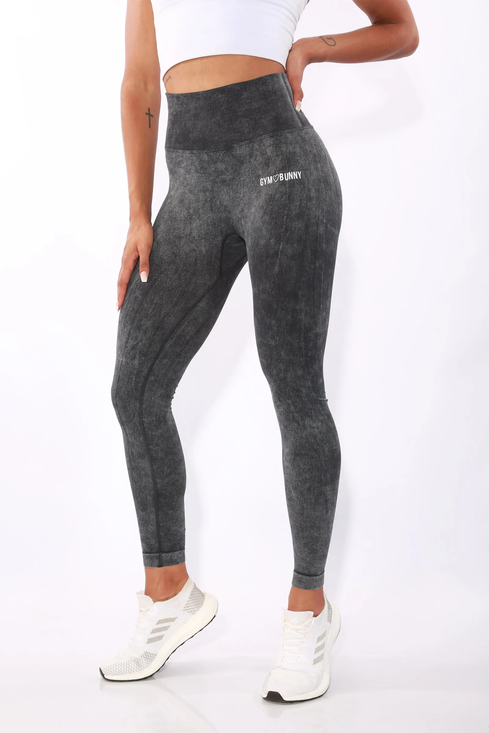 Shapewear Gym Bunny Summer Scrunch leggings -Black wash