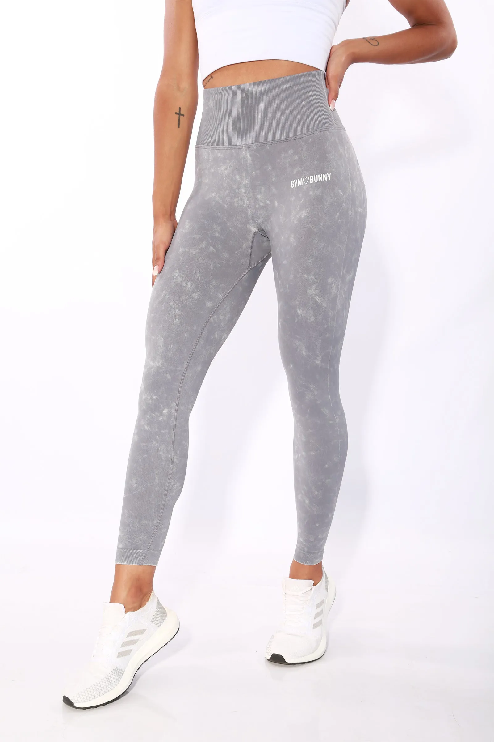 Shapewear Gym Bunny Summer Scrunch leggings -Grey wash