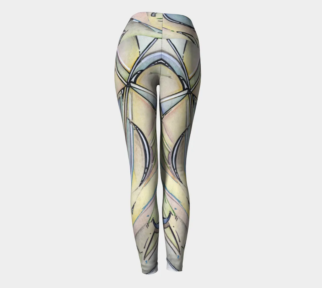 Shattered Heart Yoga Leggings