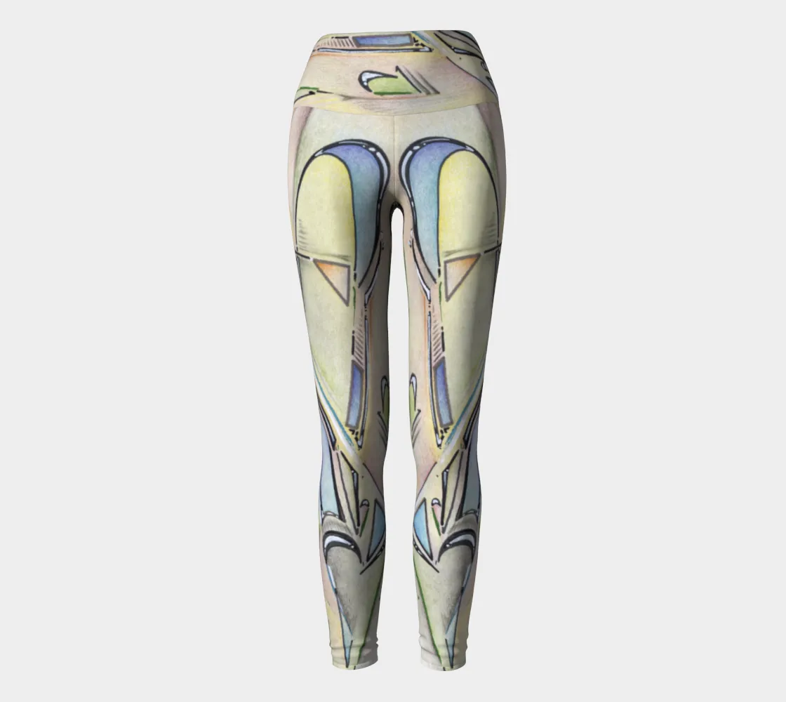Shattered Heart Yoga Leggings