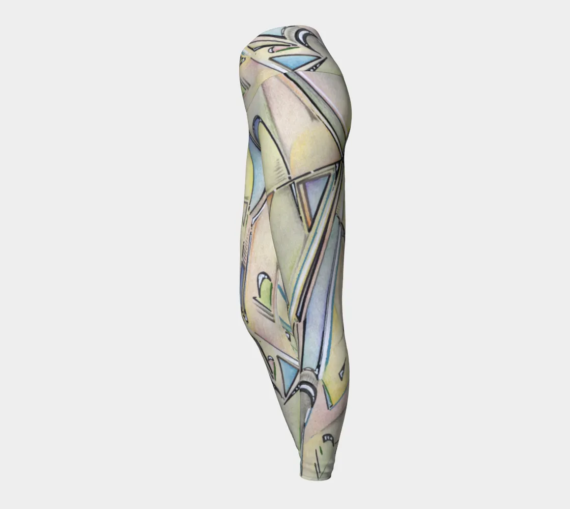 Shattered Heart Yoga Leggings