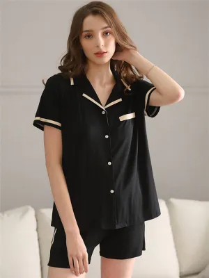 Short Sleeve Shirt & Shorts Pajamas Set