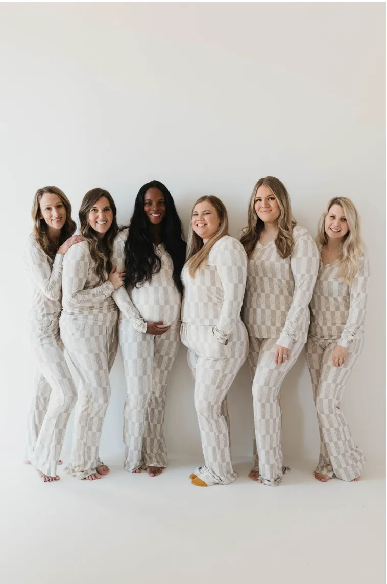 Smile Checkerboard | Women's Bamboo Pajamas