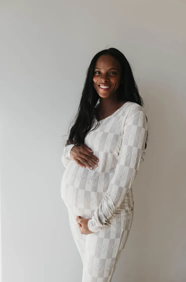 Smile Checkerboard | Women's Bamboo Pajamas