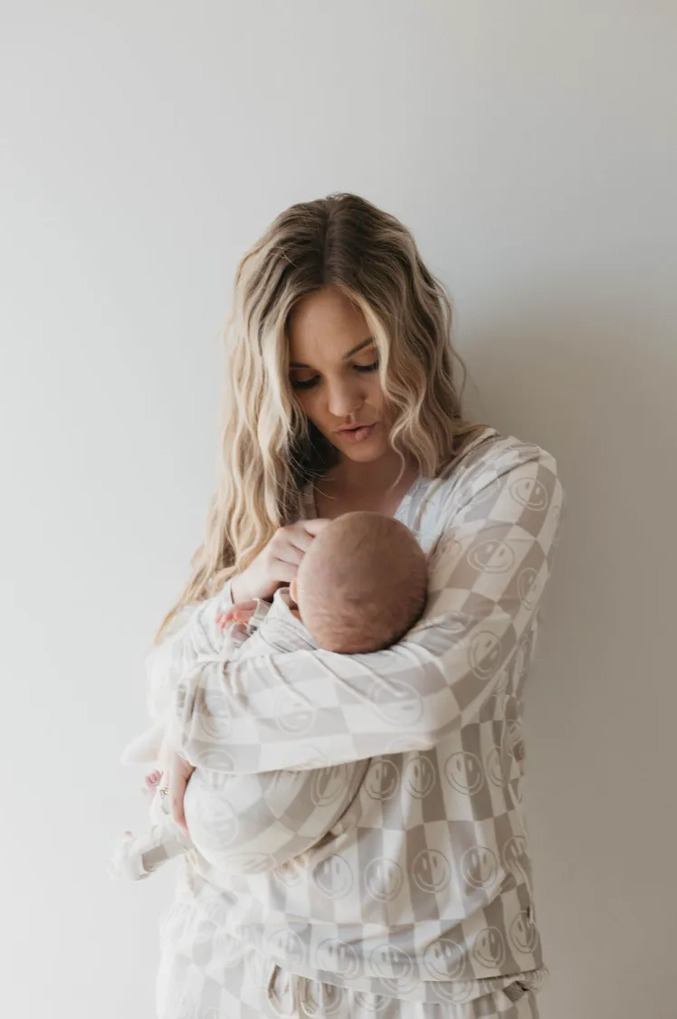 Smile Checkerboard | Women's Bamboo Pajamas