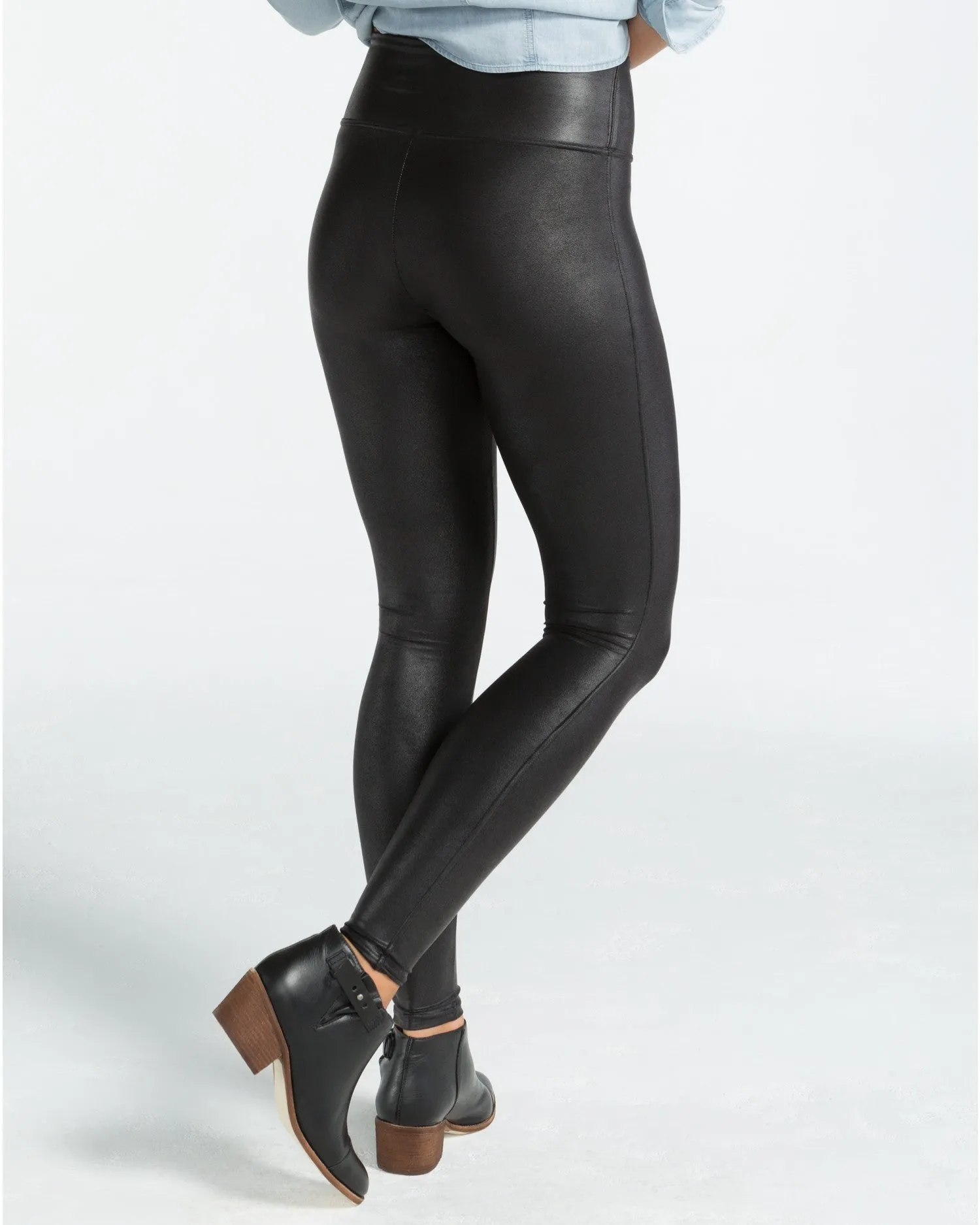 Spanx Faux Leather Leggings- Black