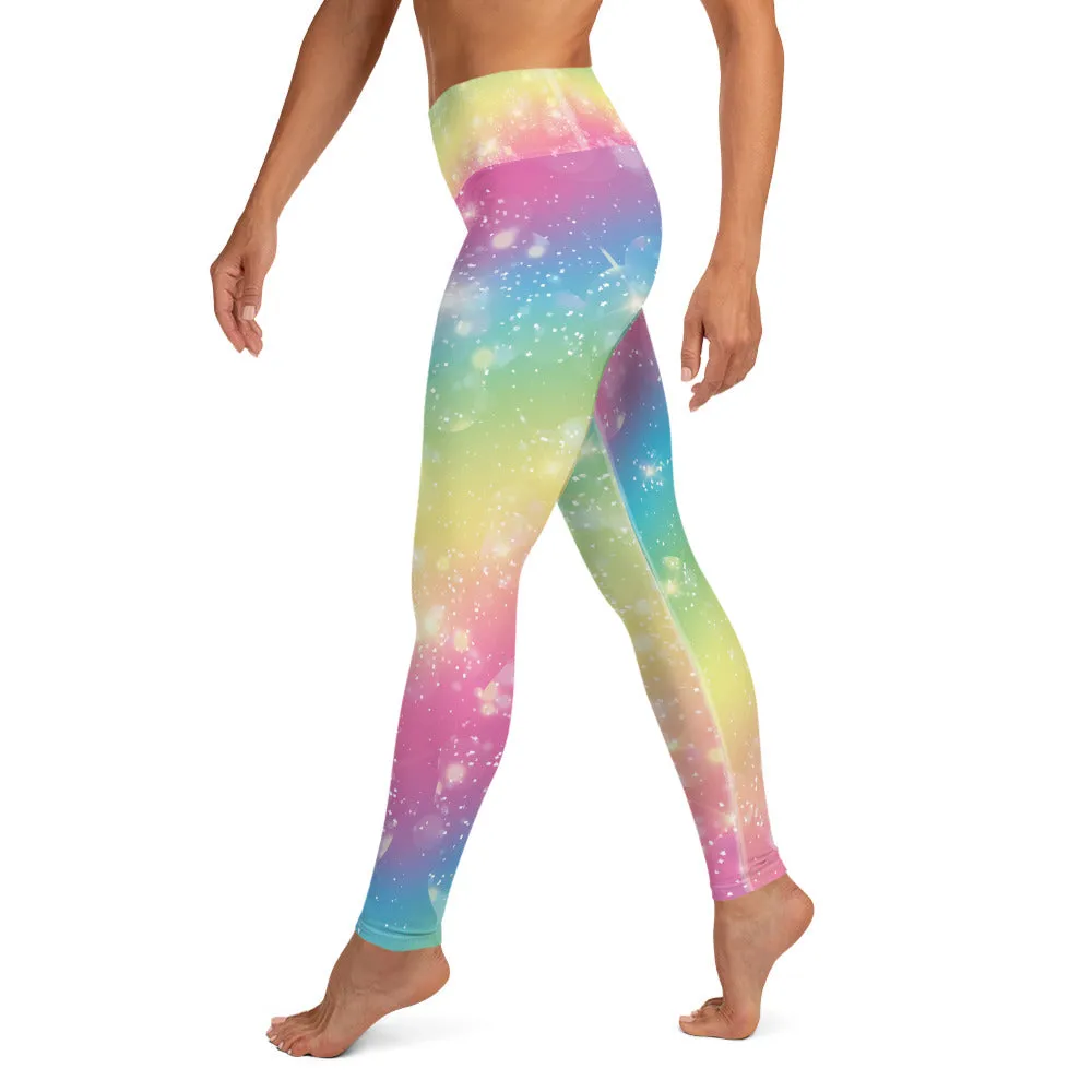 Sparkly Rainbow - Yoga Leggings