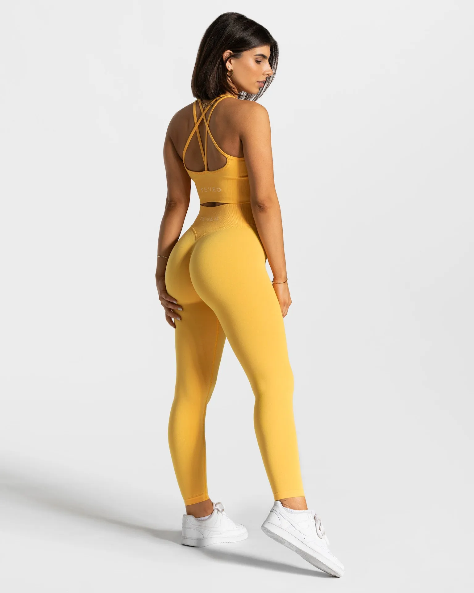 Statement Scrunch Leggings "Gelb"