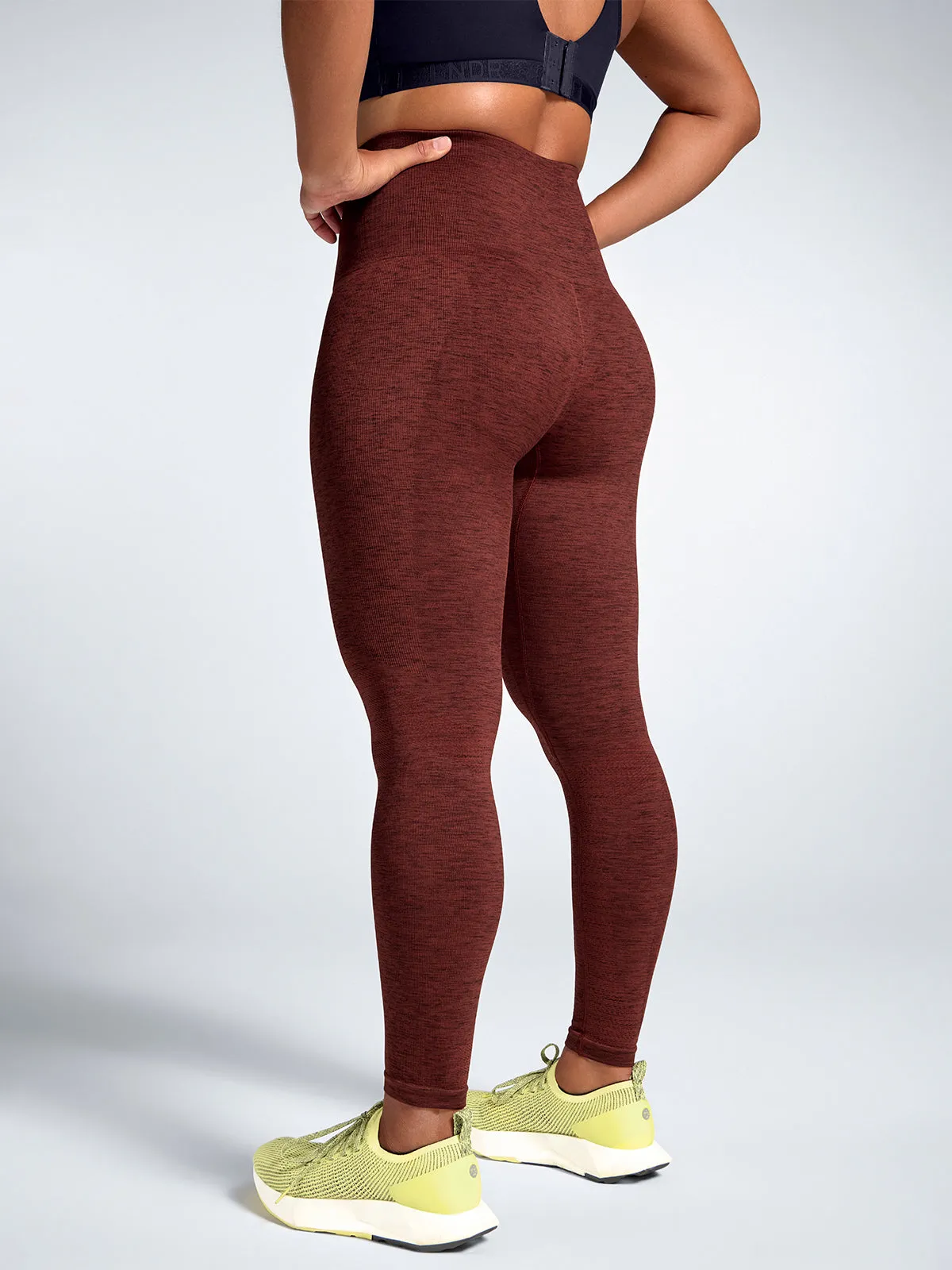 STREAMLINE MELANGE 7/8 Legging Rust Marl