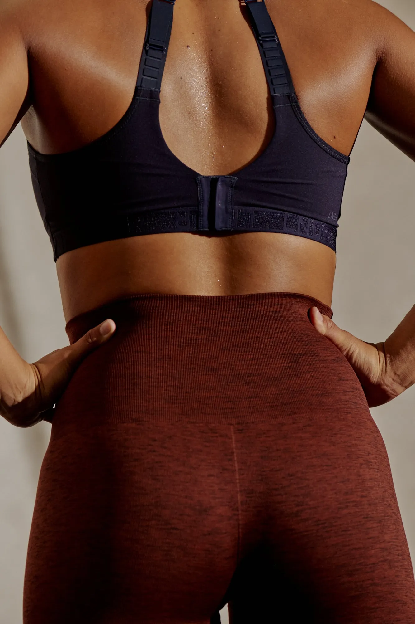 STREAMLINE MELANGE 7/8 Legging Rust Marl