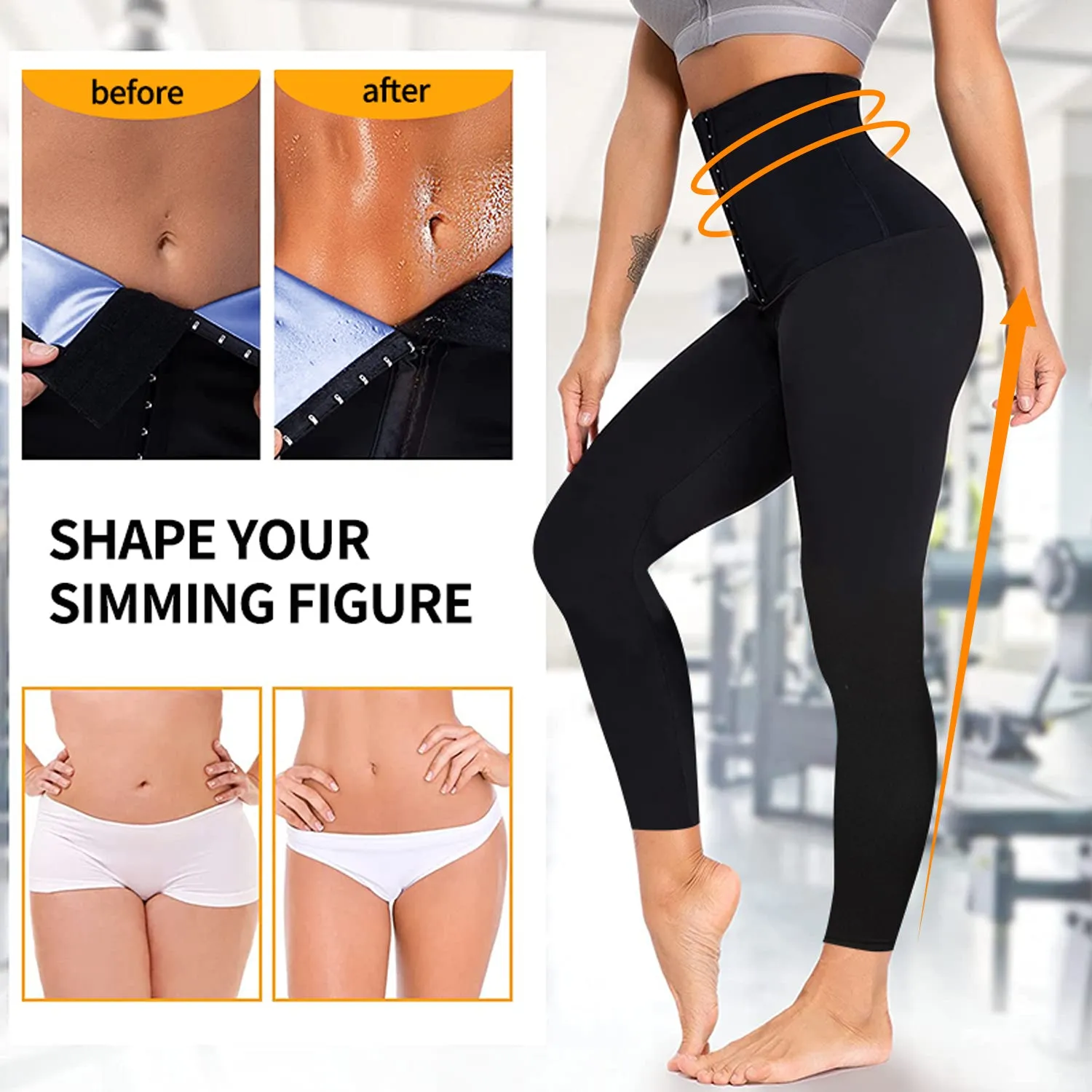 Sweat Sauna Pants for Women High Waist Trainer Slimming Leggings