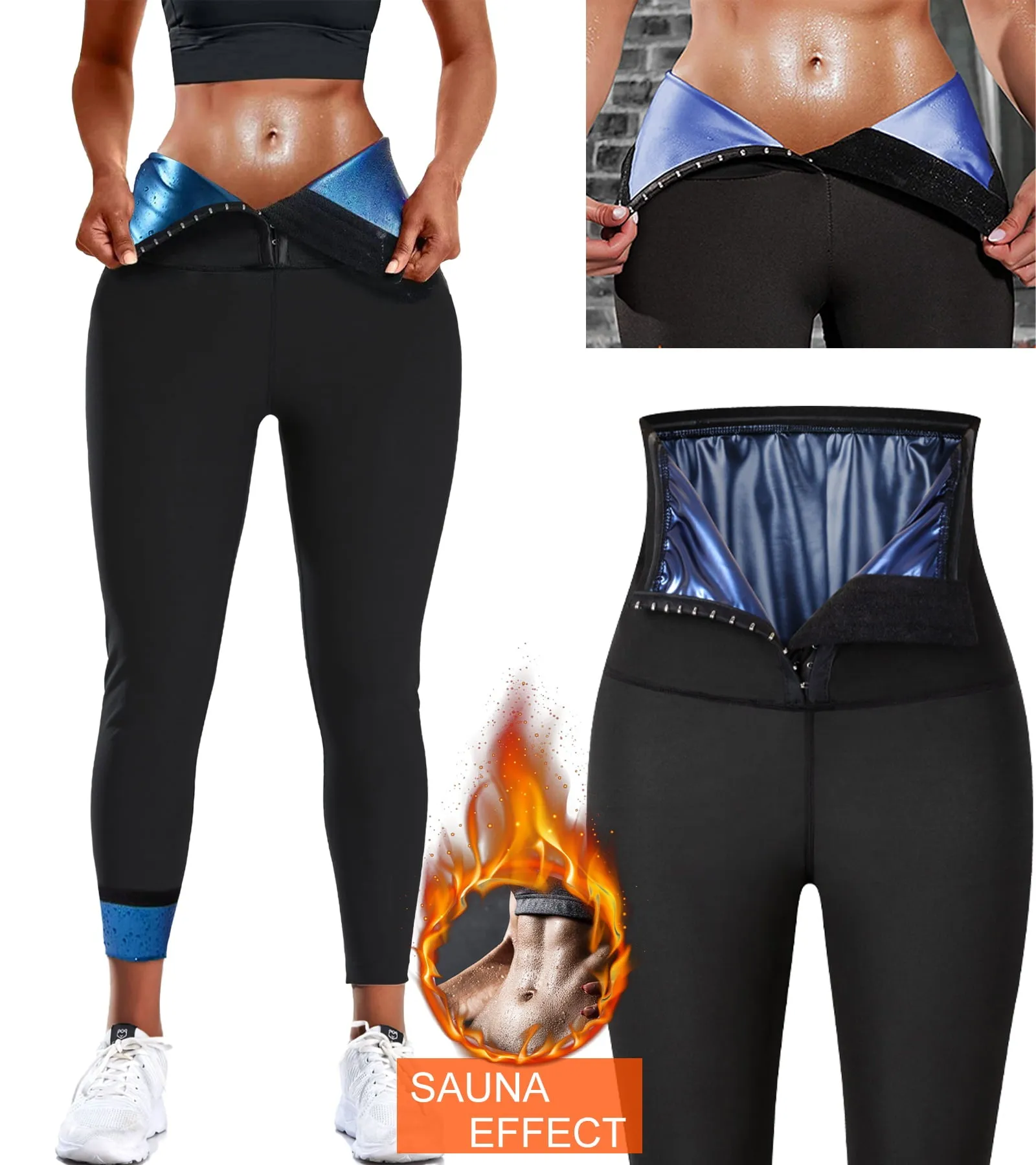 Sweat Sauna Pants for Women High Waist Trainer Slimming Leggings