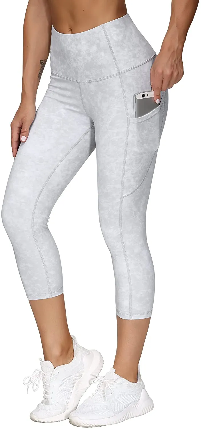 THE GYM PEOPLE Thick High Waist Yoga Pants with Pockets, Tummy Control Workout Running Yoga Leggings for Women
