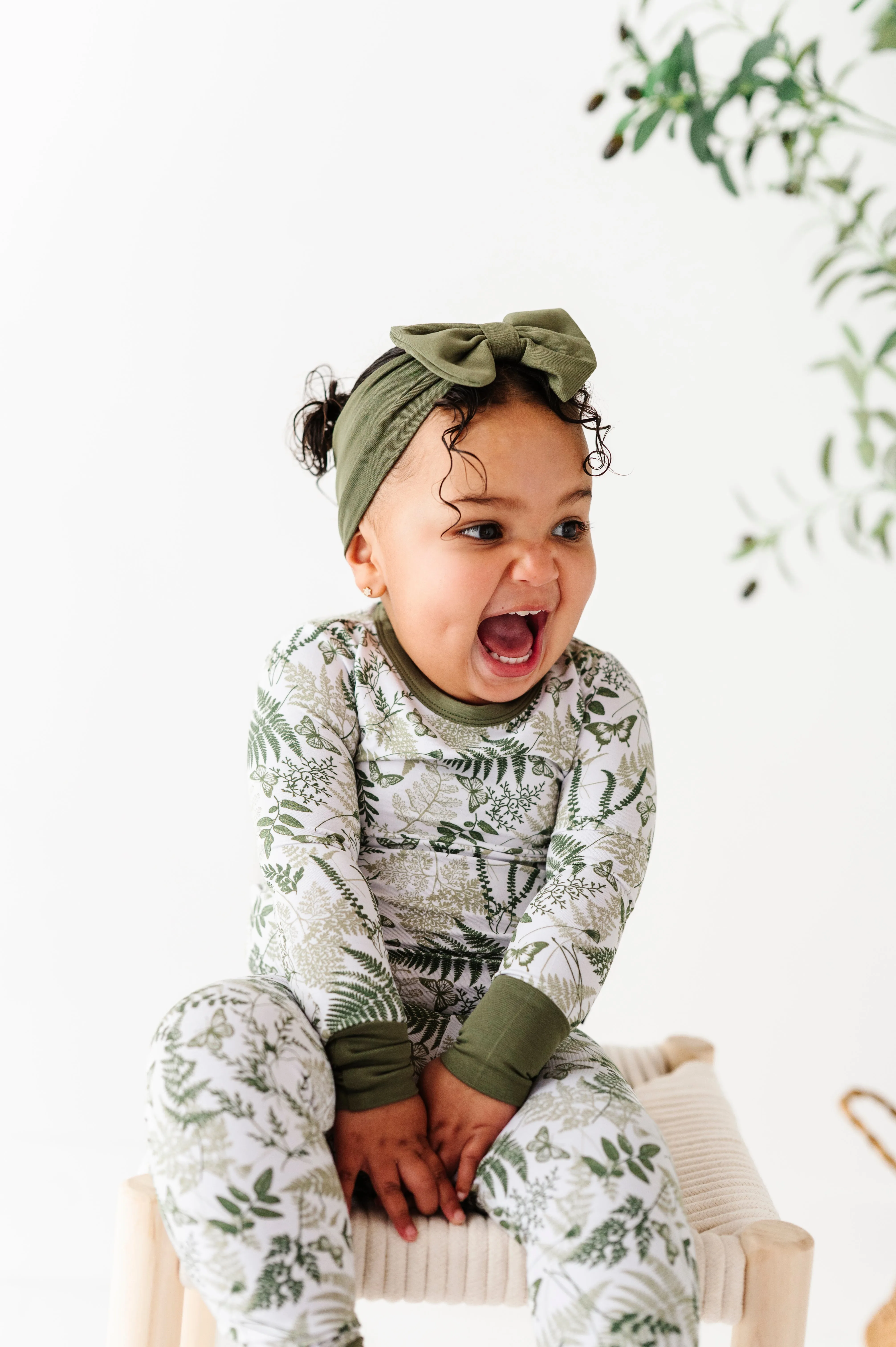 The Sleepy Sloth Sage Garden Two Piece Jammies Pajamas