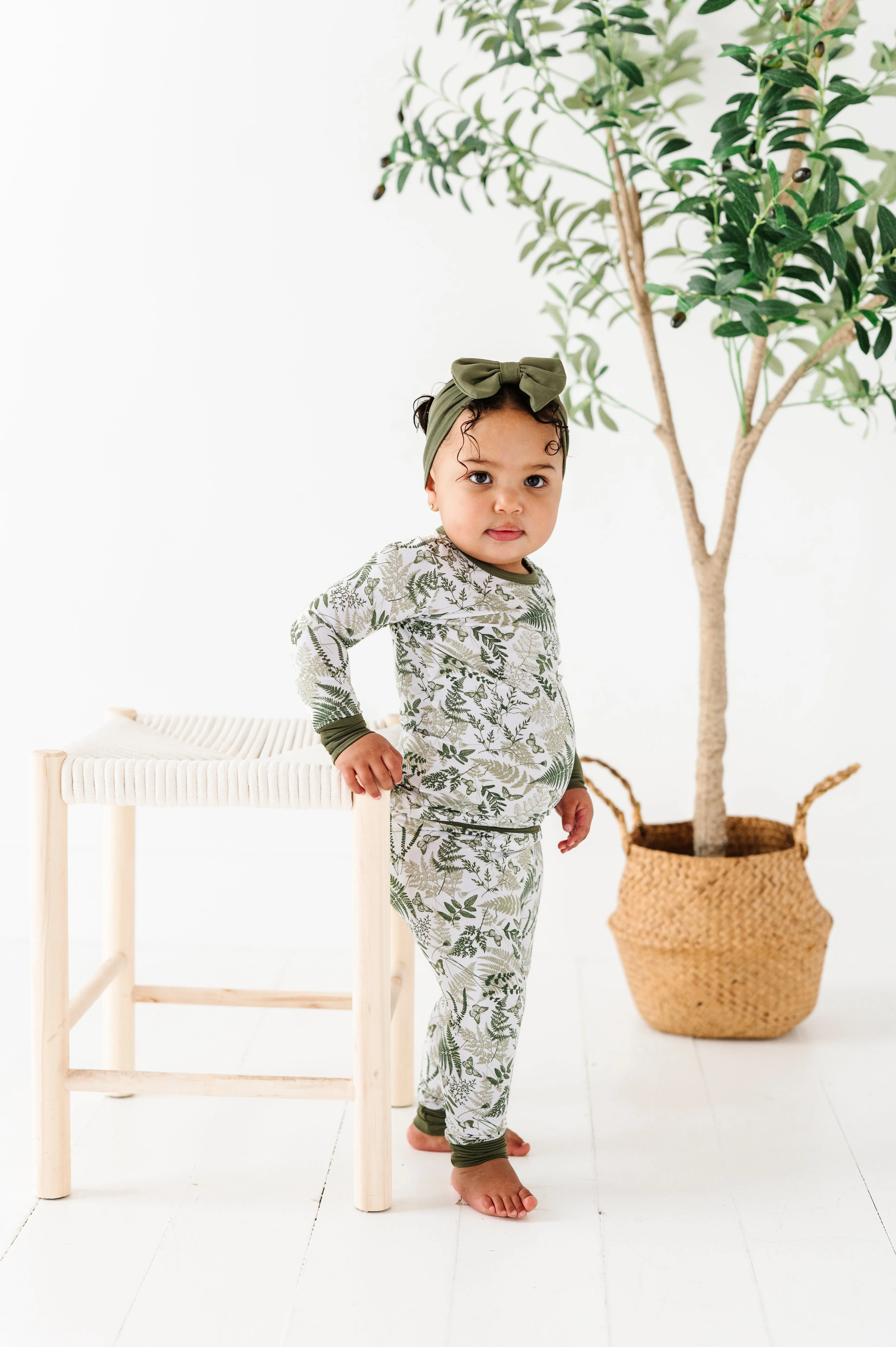 The Sleepy Sloth Sage Garden Two Piece Jammies Pajamas