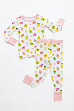 The Sleepy Sloth The World of Eric Carle™ Pink Egg Hunt Print Two Piece Jammies Pajamas
