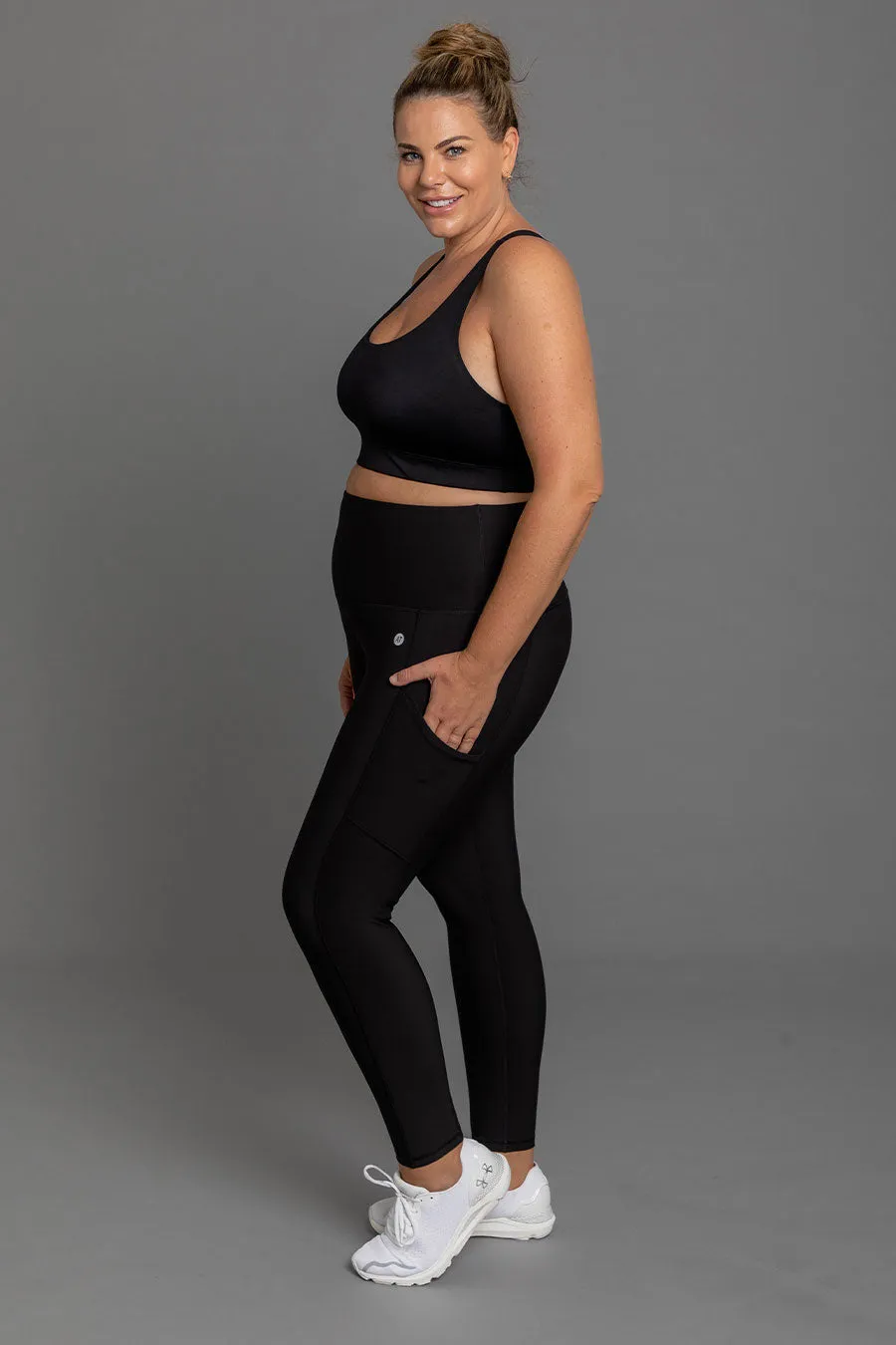 Thermal Pocket Full Length Legging - Black