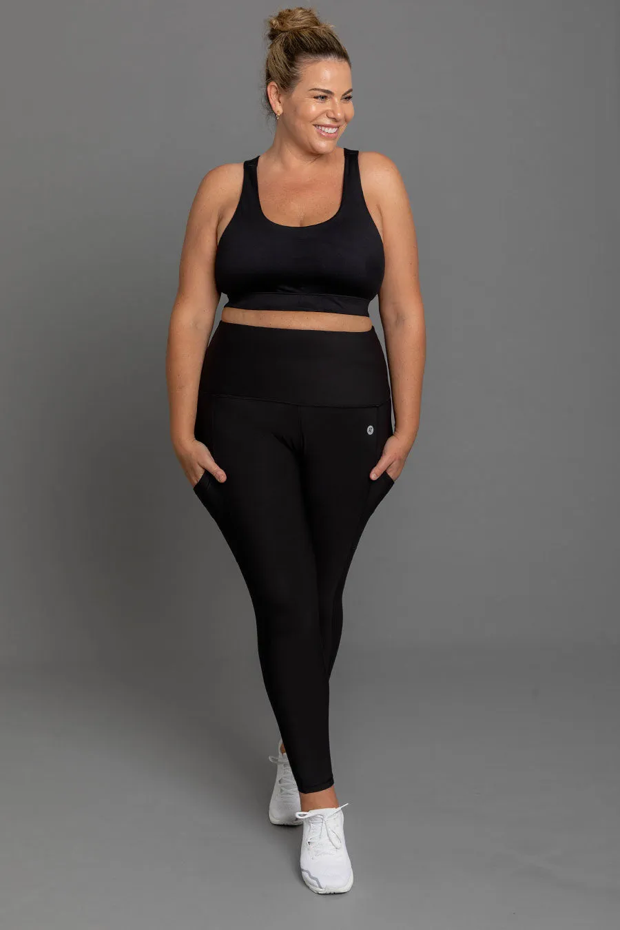 Thermal Pocket Full Length Legging - Black
