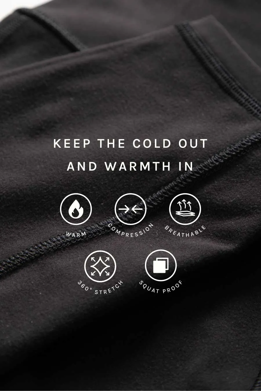 Thermal Pocket Full Length Legging - Black