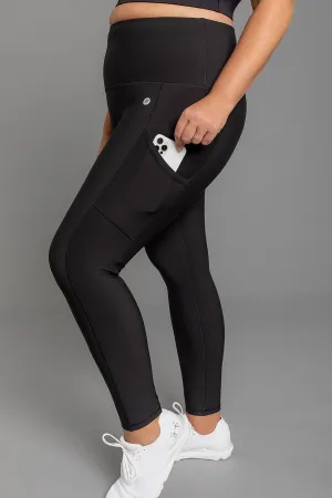 Thermal Pocket Full Length Legging - Black