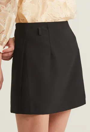 Timeless Slit-Hem Mini Skirt