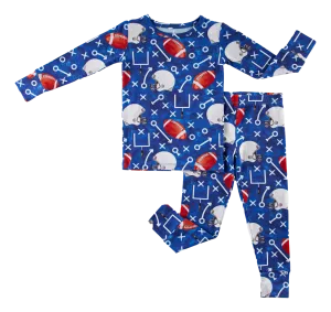 Troy Two Piece Long Sleeve Pajama Set- Final Sale