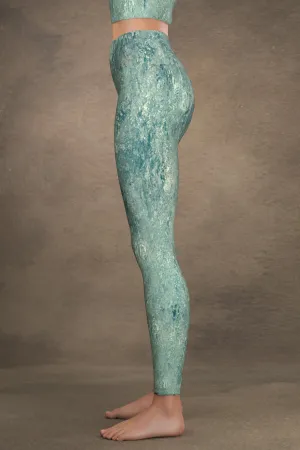 Turqoise Riverbed Yoga Leggings