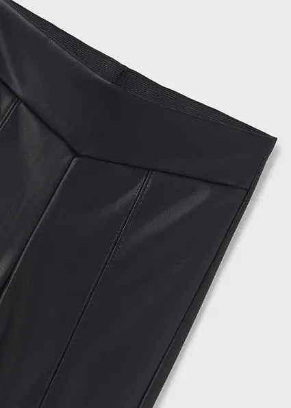TWEEN BLACK LEATHER LEGGINGS